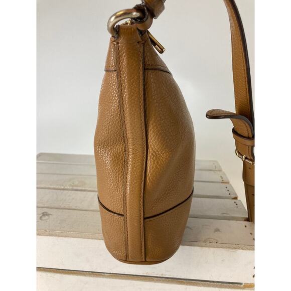 COACH F76668 SMAL TAN BROWN PEBBLED LEATHER CROSSBODY BAG - Picture 3 of 16